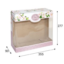 Подарочная коробка 355*90*277, "Розовая вишня"
