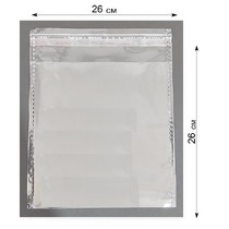 Прозрачный БОПП пакет с клеевым клапаном 26*26см, 25мкм (100шт/уп)