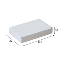 Бело-бурый самосборный короб 175*95*30 мм (МГК)